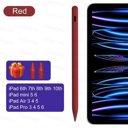 For Ipad Pencil 2025 M3 Stylus Pen for Air 6 M2 Pro M4 with Palm Rejection Tilt for Ipad Pro 11 12.9 13 7/8/9/10/11Th Mini 5 6 7