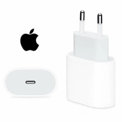 2025 20W Fast USB-C Power Adapter for iPhone 16/15/14/13/12 Mini Pro Max - High-Speed Charging Cable Included