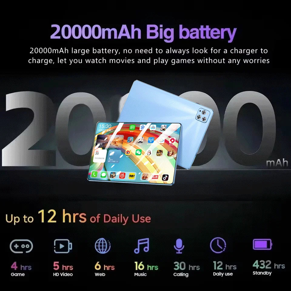 Original Tablet Ipad Air Pro 11 Inch 16GB RAM 1TB ROM Tablet Android 14 Pad Tablet PC Phone Dual SIM Wifi Multifunction Tablet