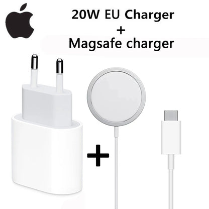 2025 20W Fast USB-C Power Adapter for iPhone 16/15/14/13/12 Mini Pro Max - High-Speed Charging Cable Included